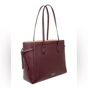 Kate Spade Knott Large Tote in Pebble Leather w/ Saffiano Leather Zip Wallet.